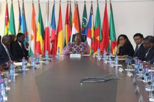 Visite de Travail de Madame Annie Michelle MOUANGA, Présidente en exercice du Conseil des Ministres de la CIPRES au siège de l’Organisation